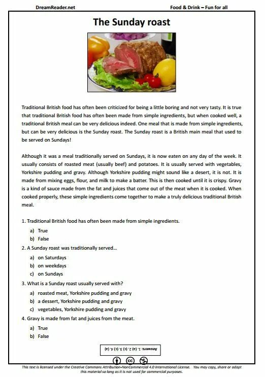 Read the text british meals. British meals текст. задание по английскому british meals. food texts for reading. british food worksheets.