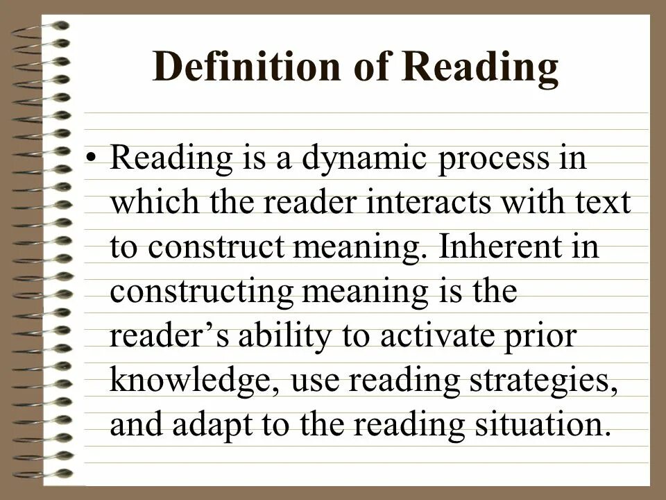 Stages of reading. Definition of reading. Stages of reading Lesson are:. Post reading.