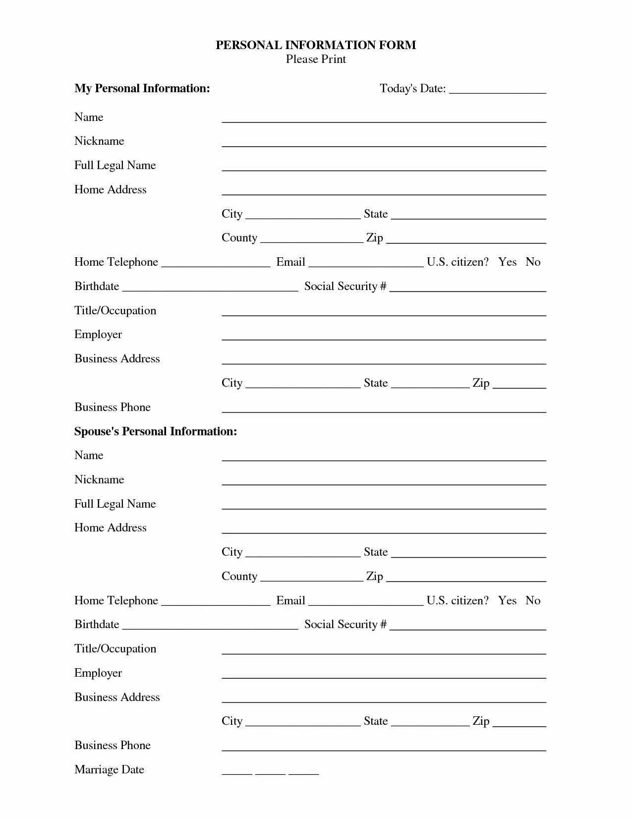 Personal information name address. Анкета personal information. personal information sheet. personal information заполнить.