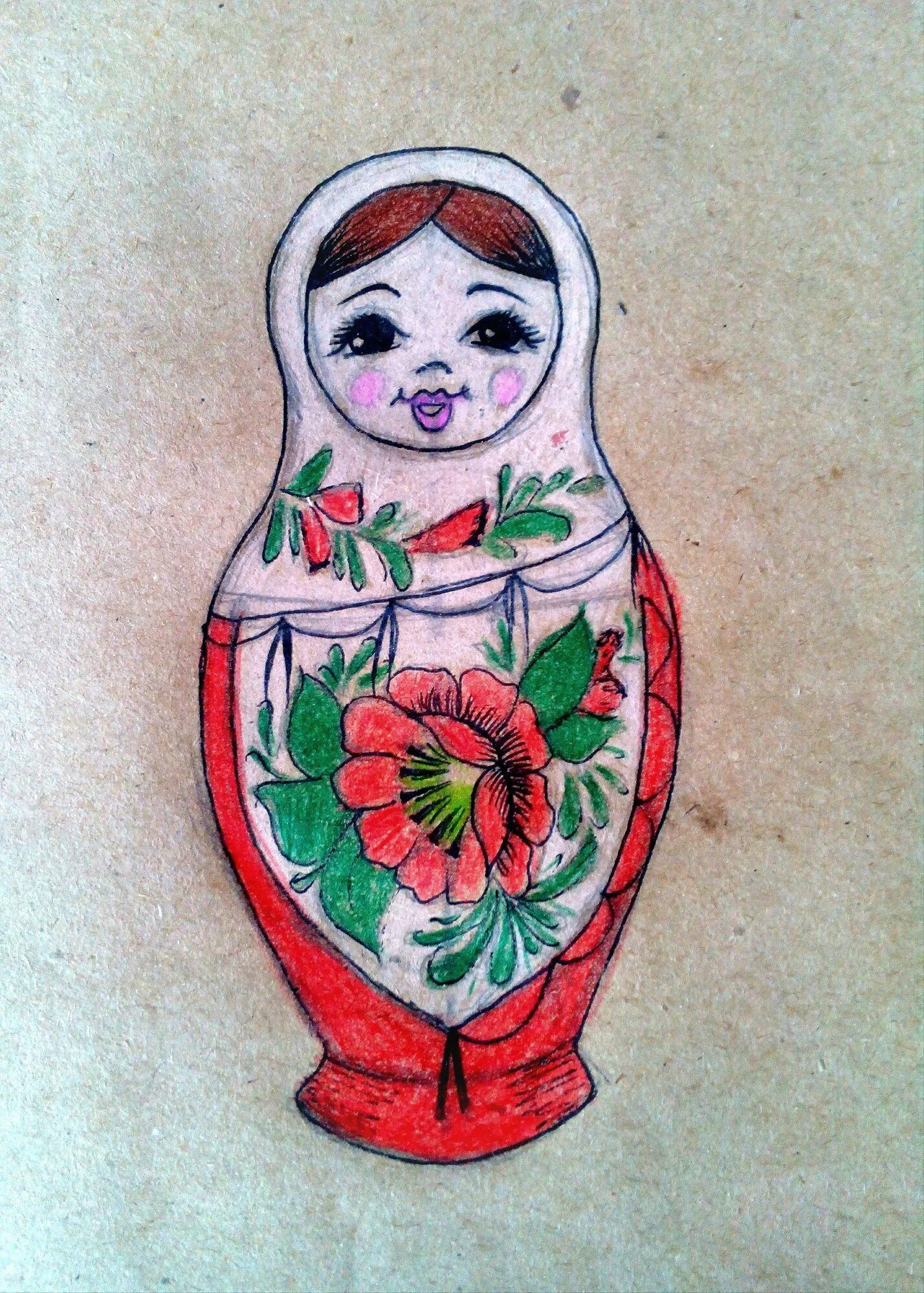 Матрешка рисунок карандашом. Рисование матрешки. матрешка карандашом. поэтапное рисование матрешки. матрёшка рисунок карандашом.
