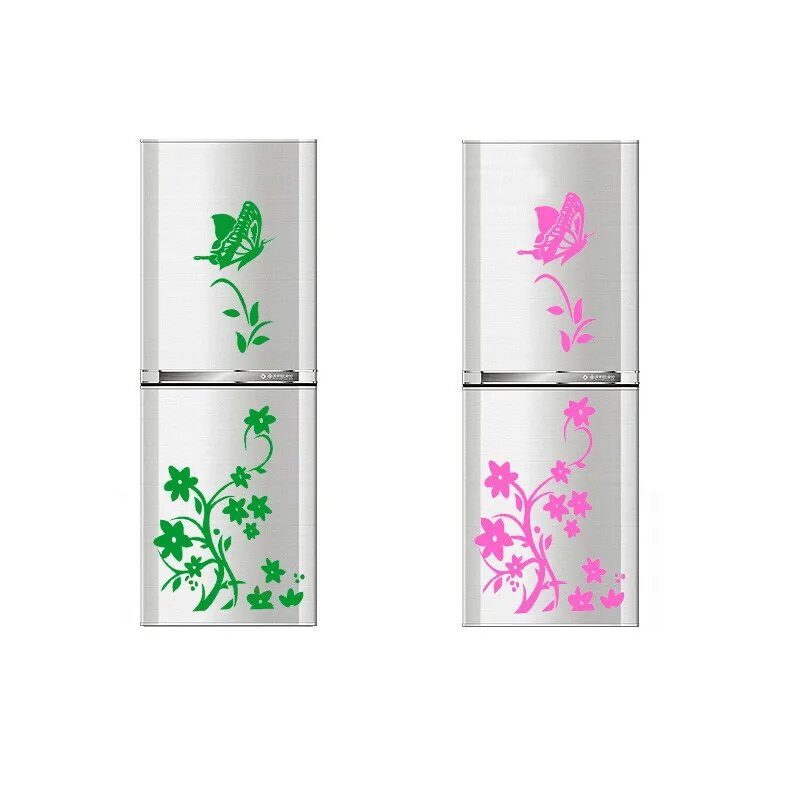 Цветочные узоры на холодильник. Декоративные наклейки на холодильник. Украсить холодильник. Наклейки на хододильни. Большие наклейки на холодильник.