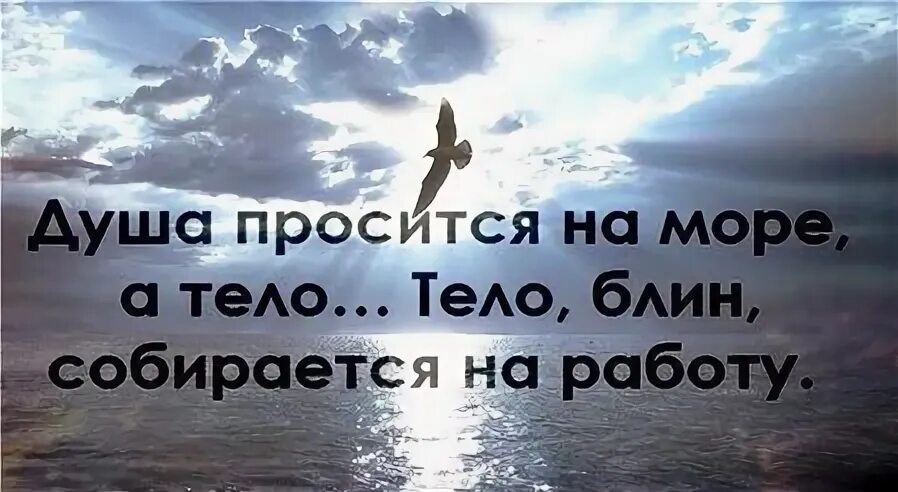 Не для тела а для души