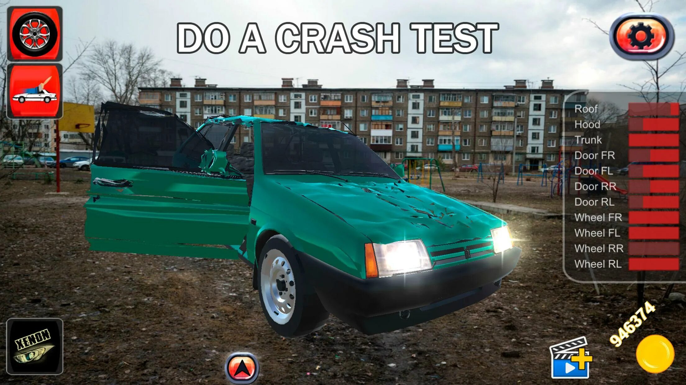 Игра ваза играть. Машина 9 игра красная. Car crash VAZ 2106 APK.