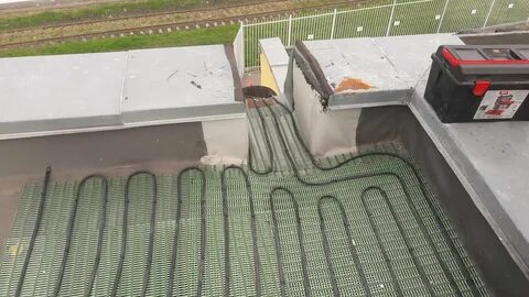 Обогрев воронок на кровле