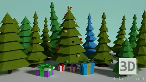 New year 3d model