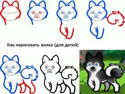 Как нарисовать волка 2 класс