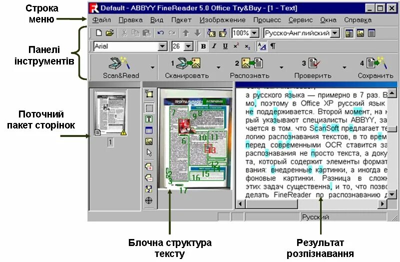 Программа распознавания текстового документа. Программа распознавания текстового документа