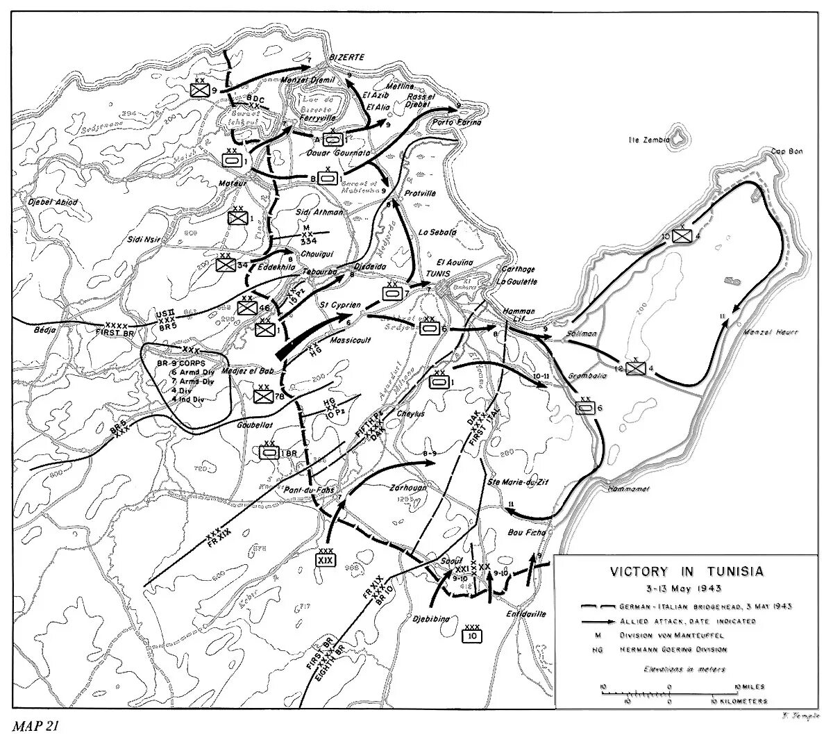 Карта 13 мая. Тунисская кампания 1942-1943. тунисская операция 1943. тунисская операция 1942. тунисская операция 1943 карта.