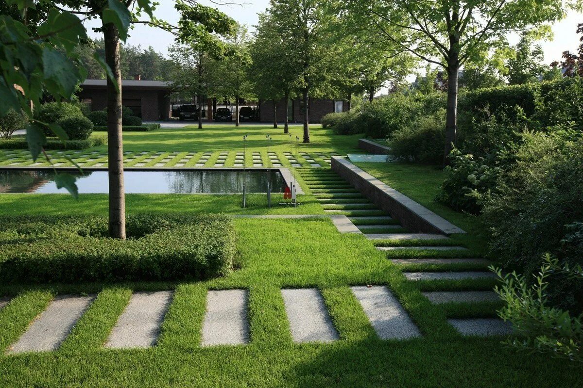 Примыкающий сад. Кеннеди Макрэ ландшафтный дизайнер. Пьер Жесткофф ландшафтный Архитектор парки.