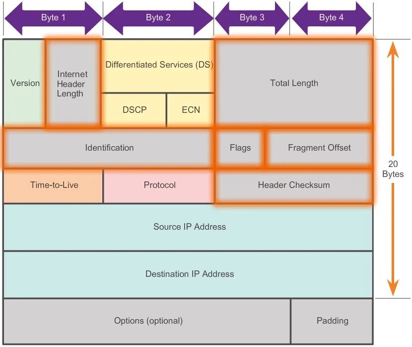 Ipv4 packet. Структура ipv4. Поля пакета ipv4. Структура заголовка ipv4. Ipv4 пакет типовой.