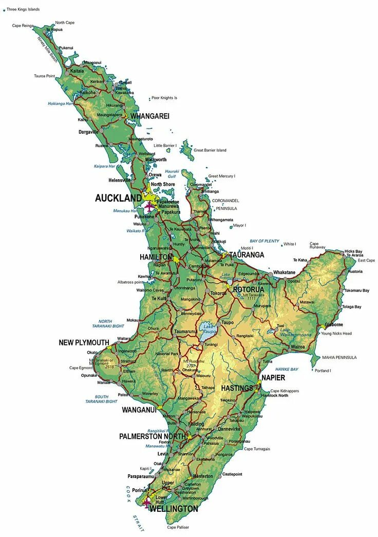 Географическое расположение новой зеландии Map Of New Zealand Print Map of new zealand, New zealand, Dunedin new zealand