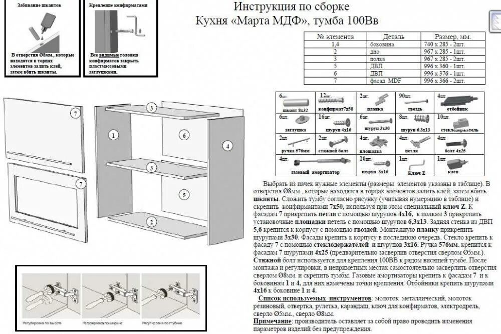 Сборка кухни своими руками: инструкция по установке шкафов