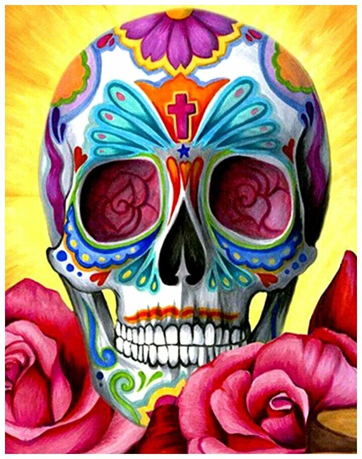 череп красками. череп рисунок. череп рисунок цветной. череп цветной. тату череп.