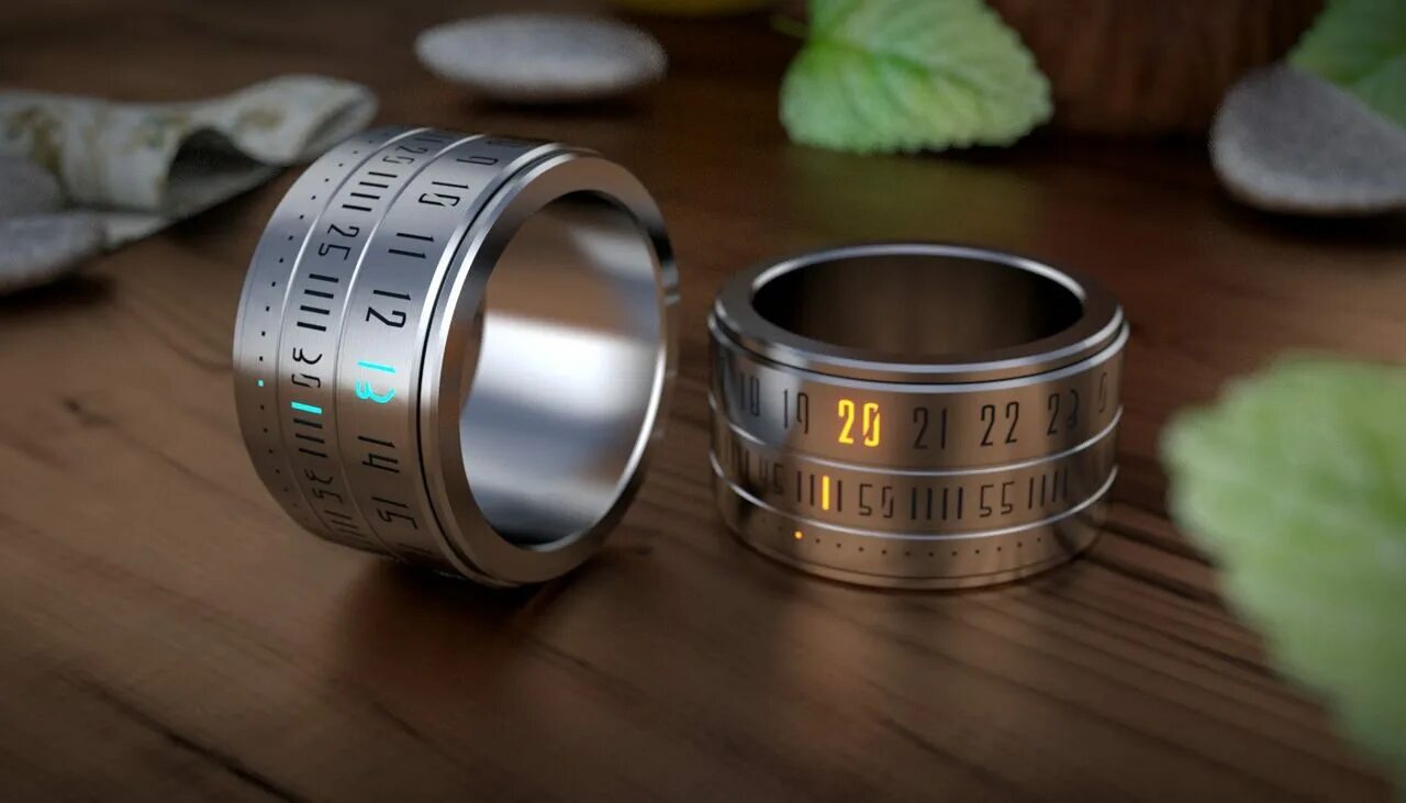 Ring clock. Ring clock