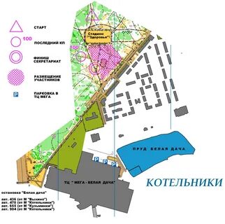 Белая дача на карте