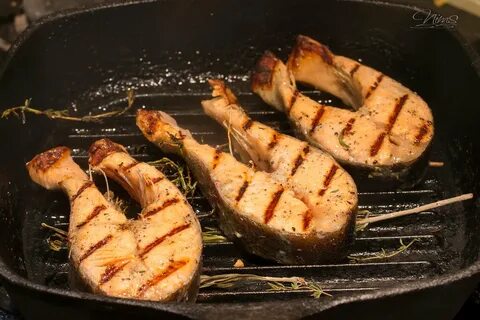 Как приготовить стейк форели на гриле