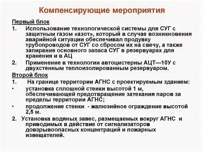 Компенсирующий план