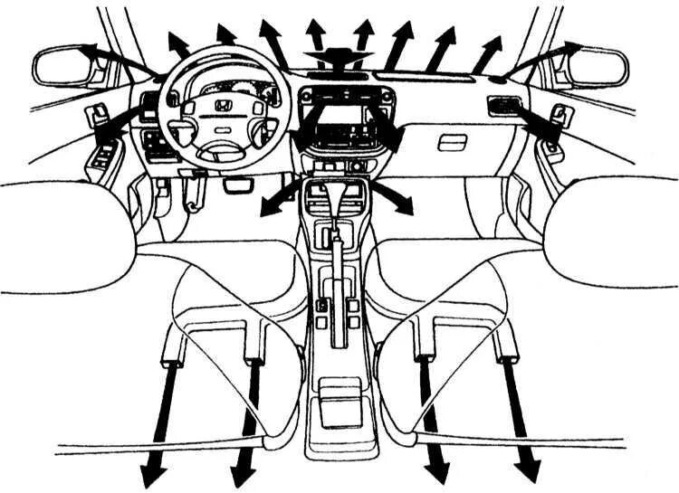 Ремонт блока резисторов оборотов печки - Honda Civic Hatchback (6G), 1,3 л, 1996