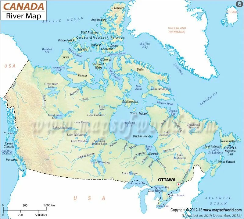 Какие крупные реки в канаде. Крупные реки и озера в США И Канаде на карте. Крупнейшие реки Канады на карте. Реки Канады на карте. Реки и озера Канады на карте.