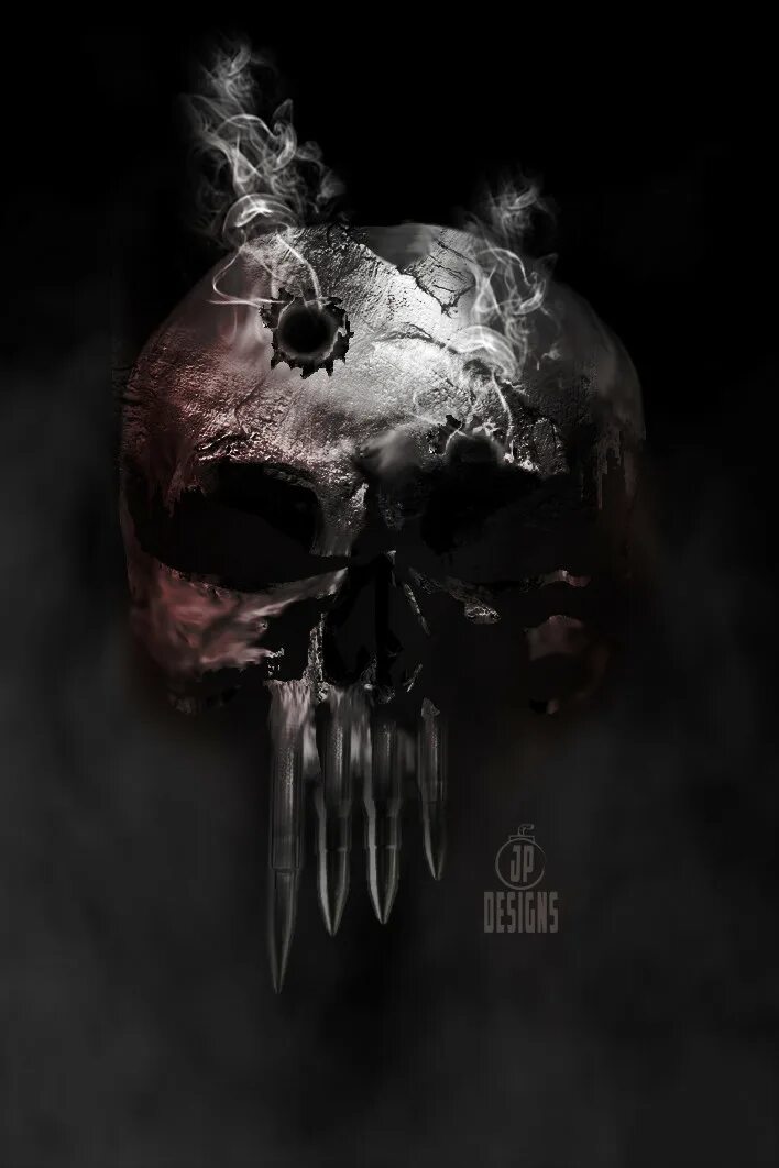 PUNISHER SKULL on Behance Punisher skull, Punisher, Marvel tattoos
