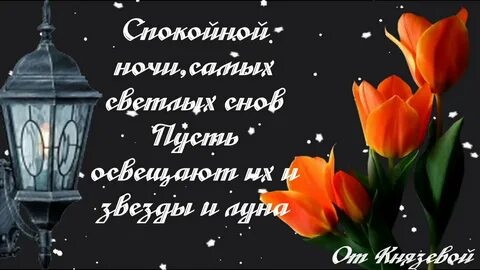 Видео с пожеланиями спокойной доброй ночи