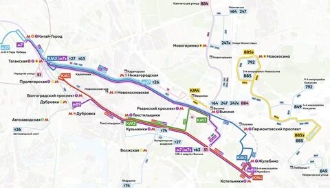 Метро стахановская автобусы