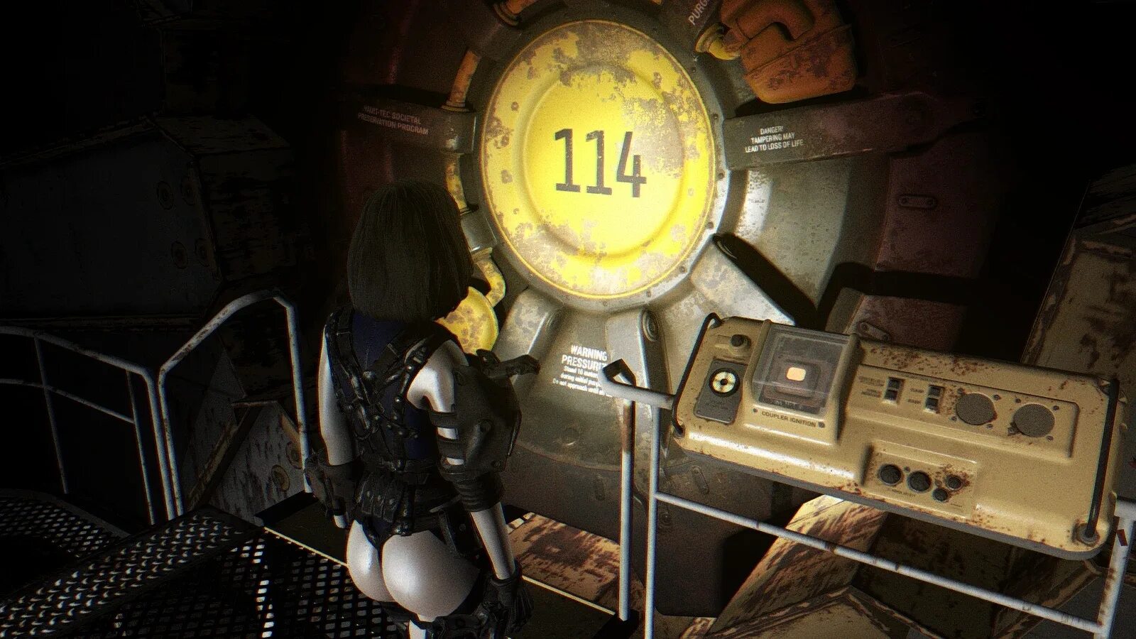 Fallout 4 выход из убежища. Фоллаут 4 убежище 13. убежище фоллаут. fallout 4 vault 114. дверь убежища fallout 4.