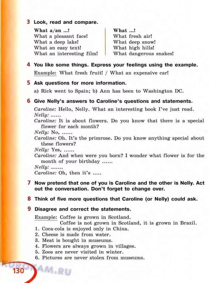 Английский верещагина 5 класс учебник ответы