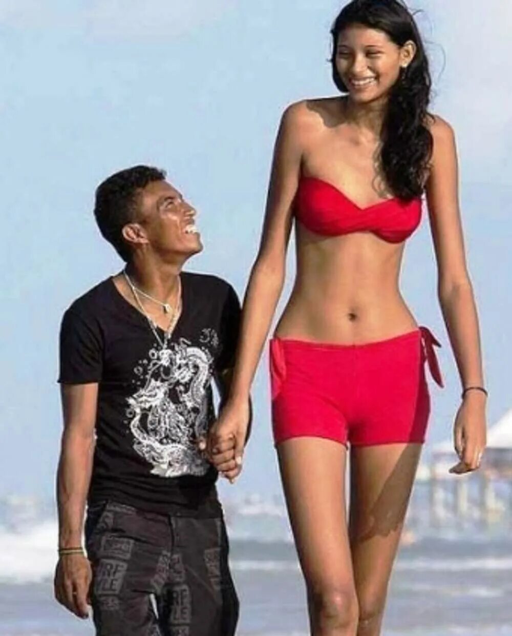 1 shorter than