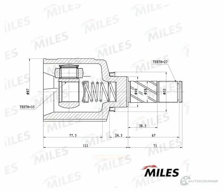 Шрус внутр Miles арт. Ga10037. Внутренний шрус Рено Дастер 4х4. Правый шрус внутренний Дастер 4х4. Шрус внутр Miles арт. Ga10011. Шрус наружный дастер 2.0