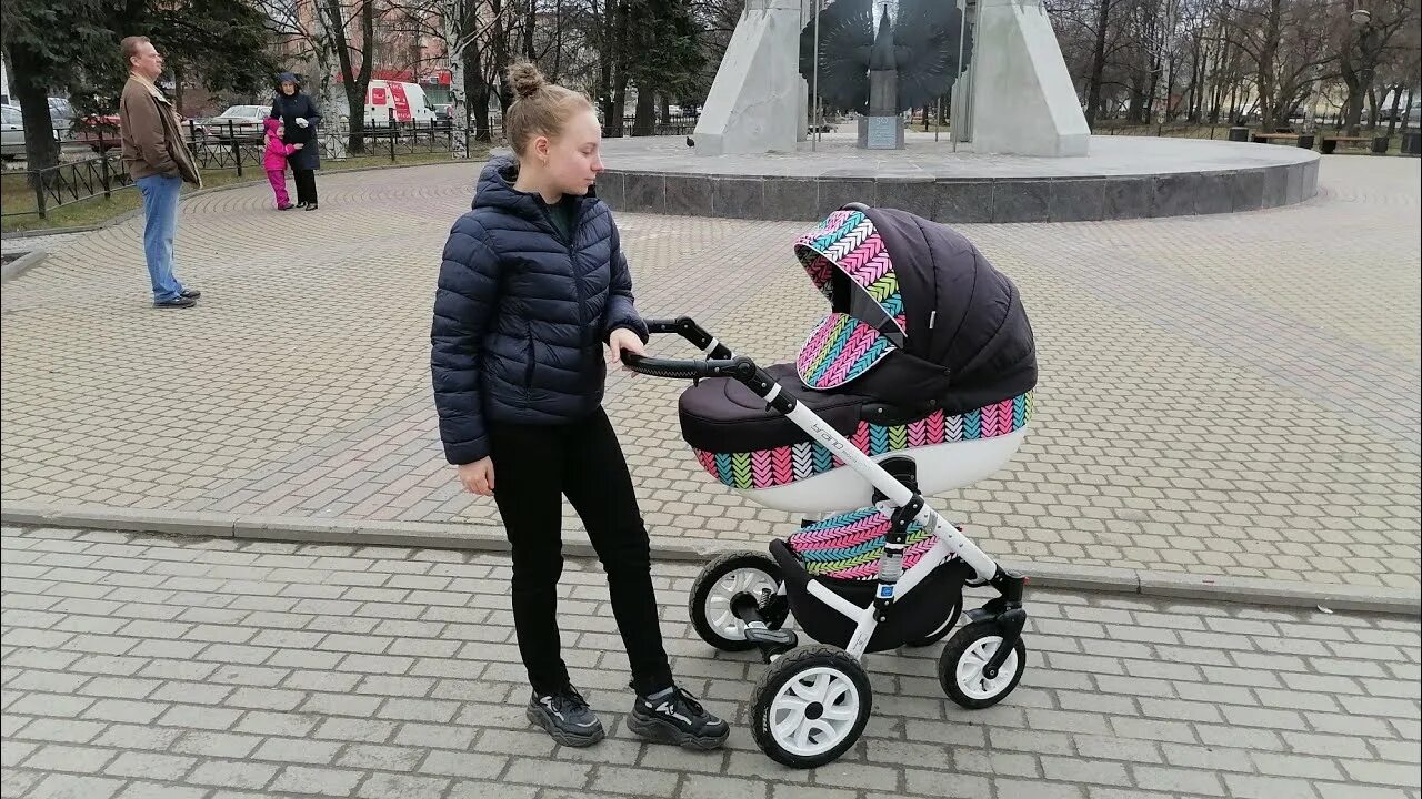Прогулка с реборном в коляске