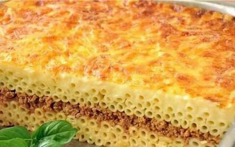 Макаронная запеканка с фаршем