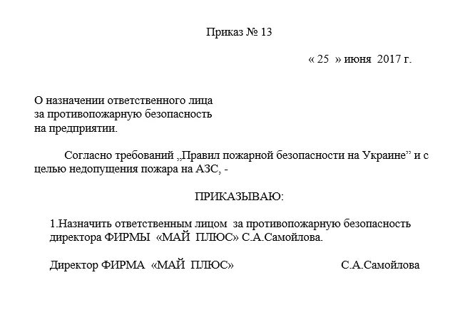 О назначении ответственного за пожарную безопасность 2024. Приказ ответственного по пожарной безопасности образец. Приказ ответственный за пожарную безопасность в организации образец. Приказ на ответственного за противопожарную безопасность образец. Приказ о пожарной безопасности на ИП.