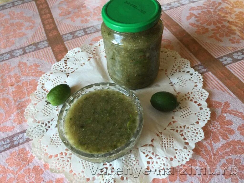 Фейхоа на зиму без варки. Фейхоа перетертое с сахаром. протертая фейхоа. варенье фейхоа протертое сахаром. перетертая фейхоа на зиму.