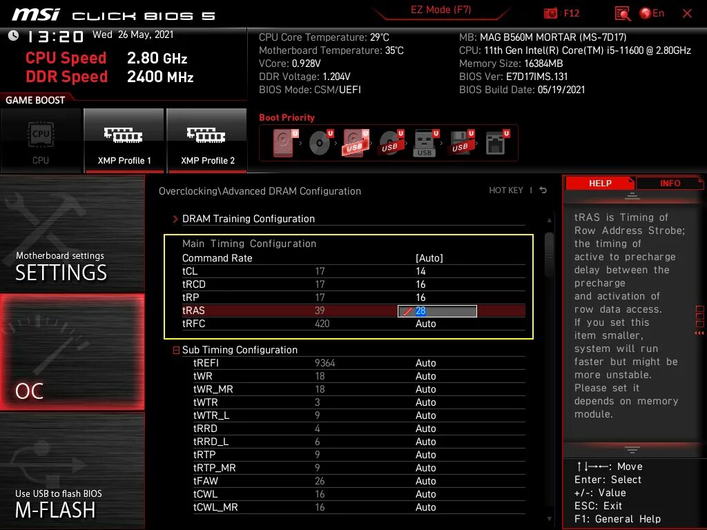 Extreme memory profiles