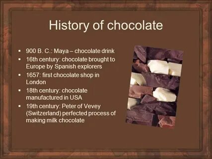 Chocolate ответы
