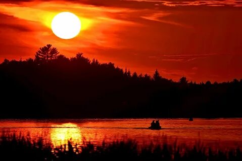 Алый закат вместо нее