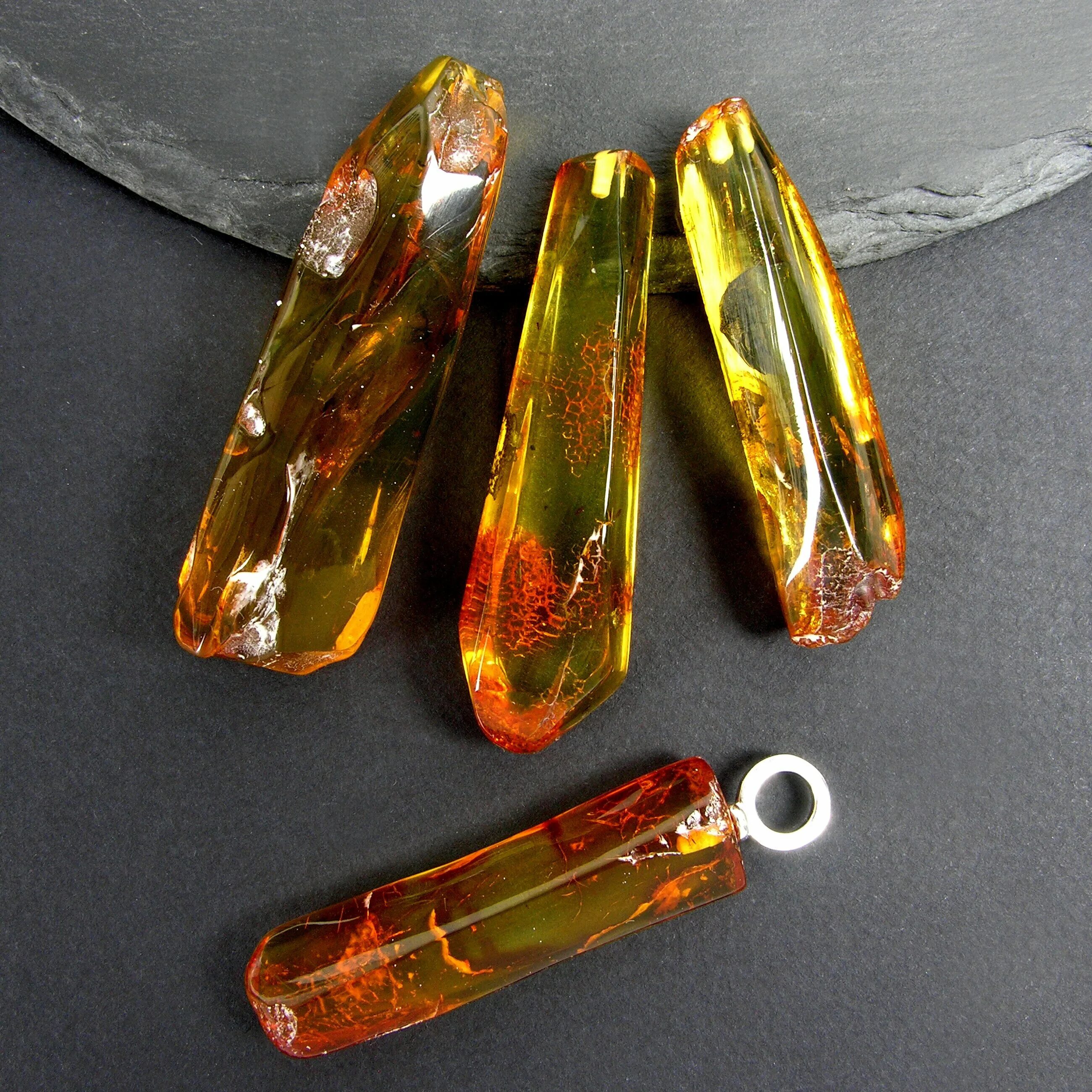 Amber crystal