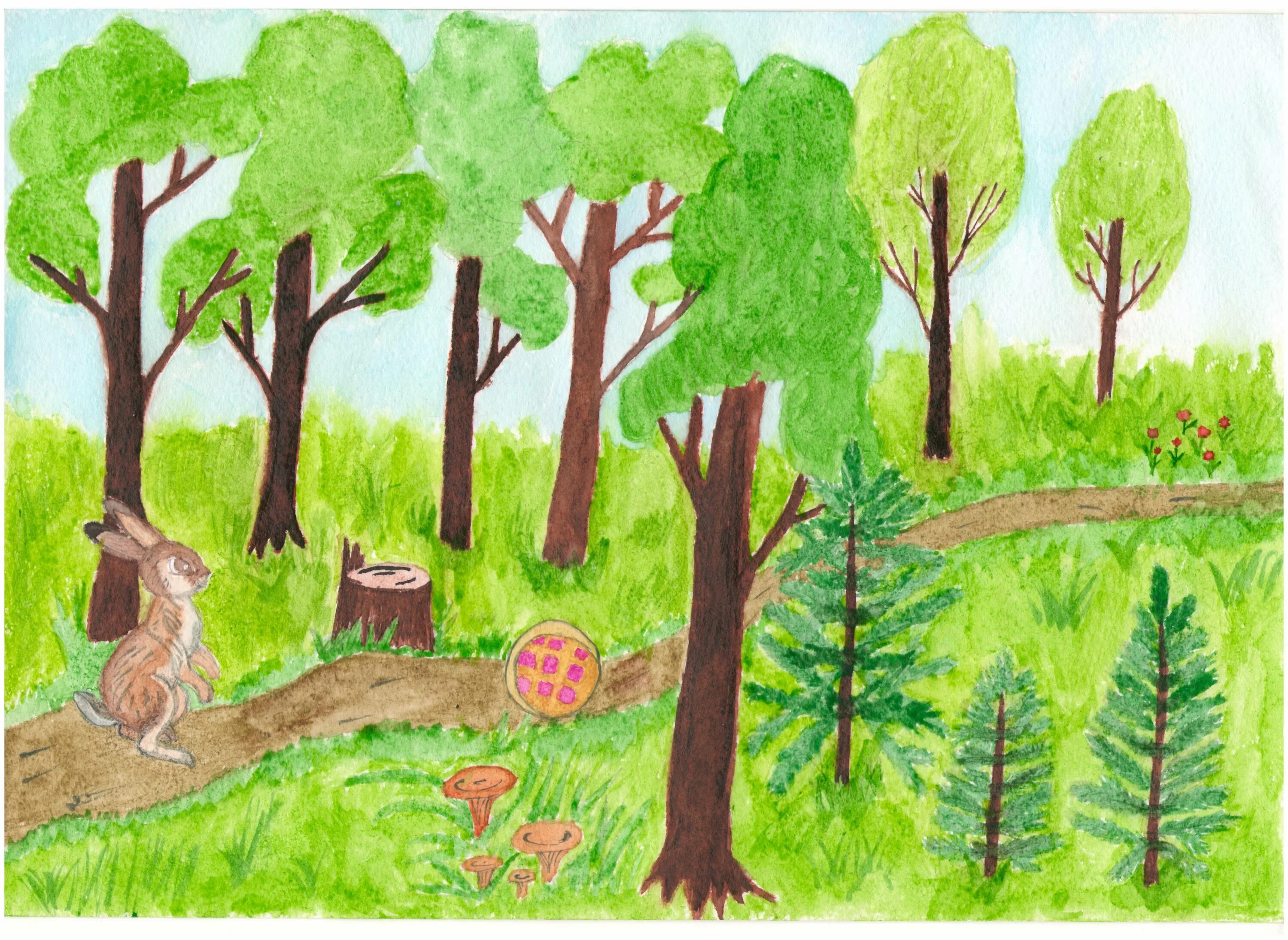 Рисунок леса. Лес рисунок для детей. Рисунок леса для детей. Детские рисунки лес.