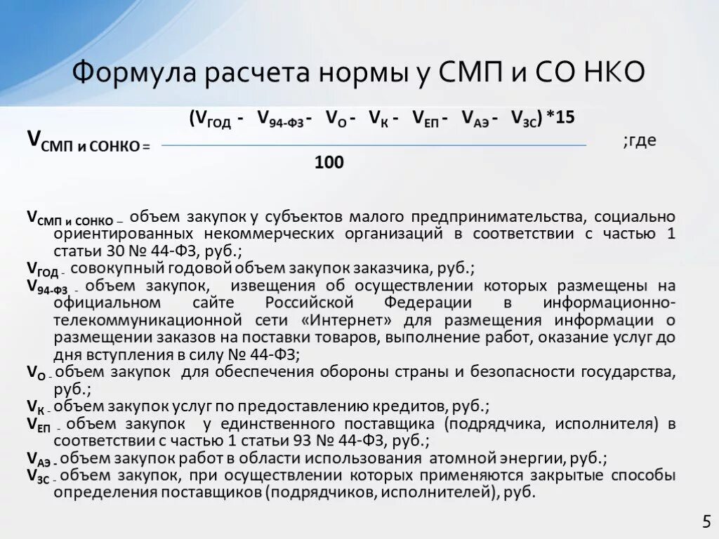 5 договор в рублях. Формула закупок. Необходимый объем закупок. Формула расчета закупок. Формула расчета закупок у СМП.