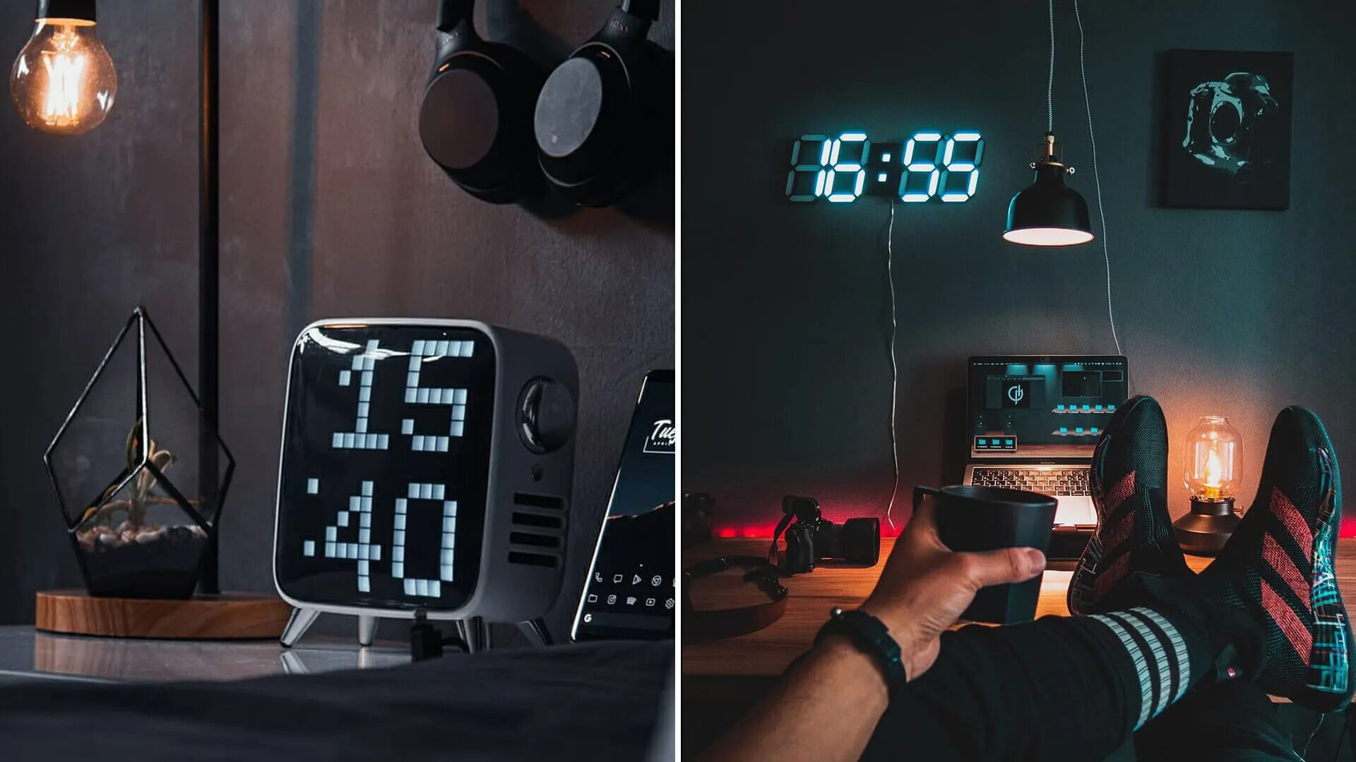 The clock is the desk. Desk clock 00:00. сетап под часы. desk clock desklock d.