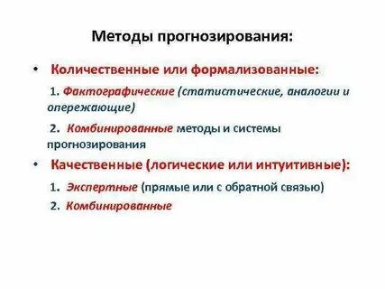 Анализ качества прогнозов