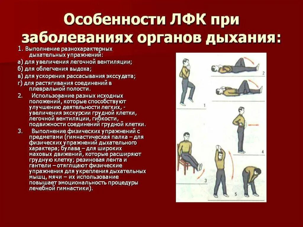Физическая нагрузка при пневмонии