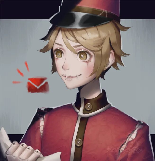 Почтальон идентити. Почтальон виктор гранц. Эдгар вальден идентити арт. Виктор гранц identity v. Виктор гранц identity v.