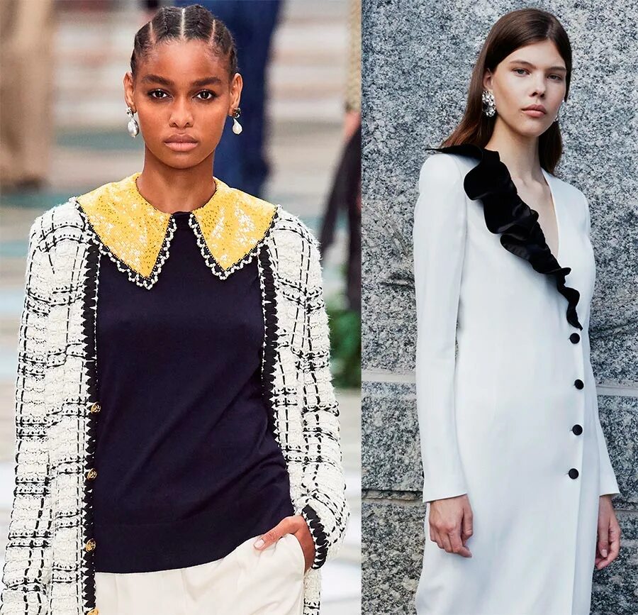 Модный тренд: накладной воротник Style, Collars, Fashion