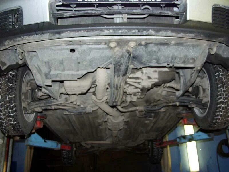 Защита картера и КПП ALFeco сталь 2 мм для Nissan Primera P12 2001-2007 купить с