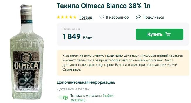 Сколько градусов в текиле