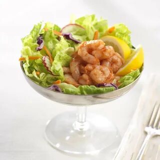 Коктейльный салат с креветками