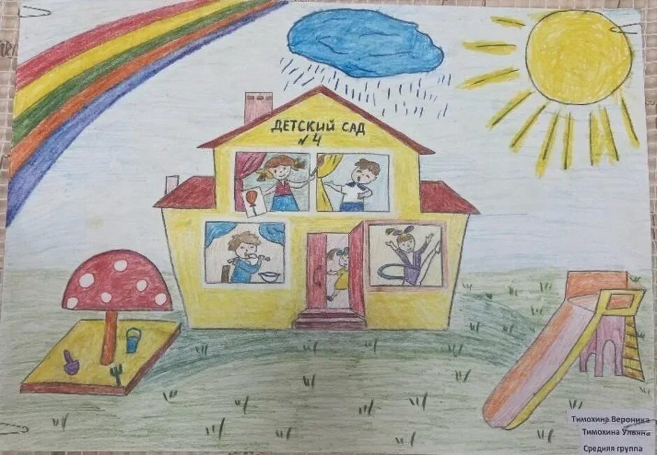 Любимый сад конкурс. Садик рисунок. Рисунок мой детский сад. Мой любимый детский сад рисунок. Рисование любимый детский сад.