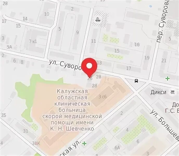 Калуга улица Суворова 26. Улица Суворова Калуга карта. Ул Суворова Калуга на карте. Где находится улица Суворова в Калуге.